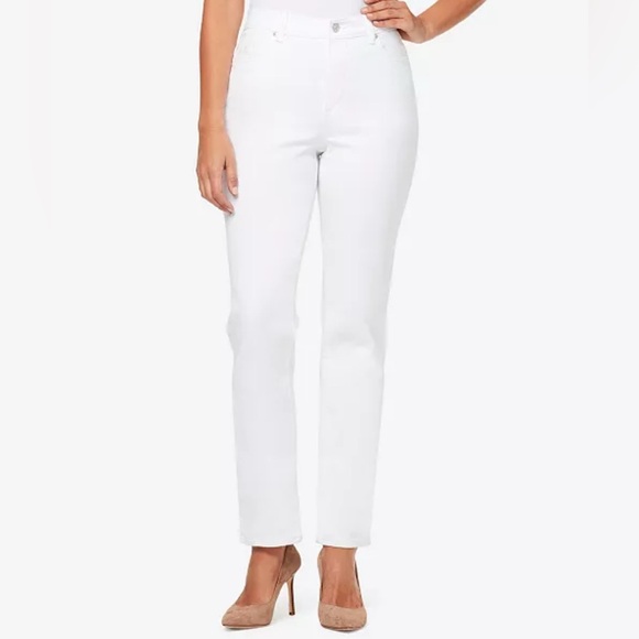 Gloria Vanderbilt Denim - Gloria Vanderbilt Women's White Straight Leg Jeans